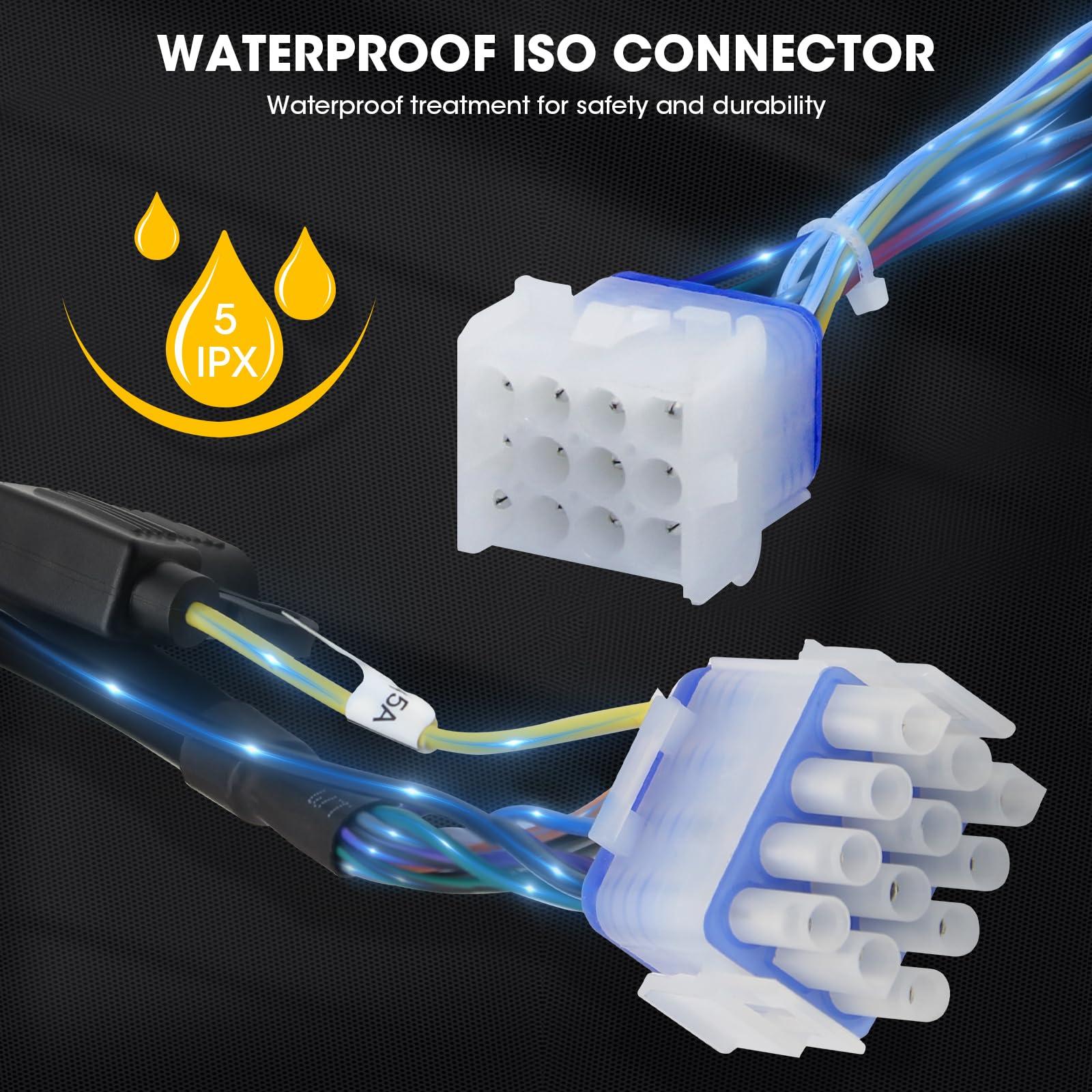 DOVOX Waterproof Marine Radio Stereo for Boat: Bluetooth Marine Digital Media MP5 Player with 3 Inch LCD Display AM FM AUX USB EQ Subwoofer