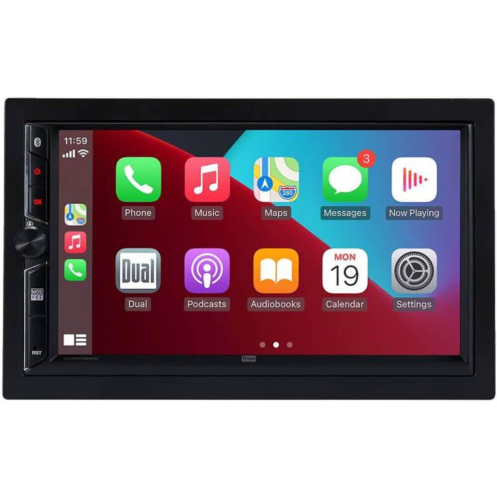 Dual Electronics Dual Electronics Dual DCPA723W 2-DIN 7\"\" Apple CarPlay Android Auto Digital Multimedia Receiver