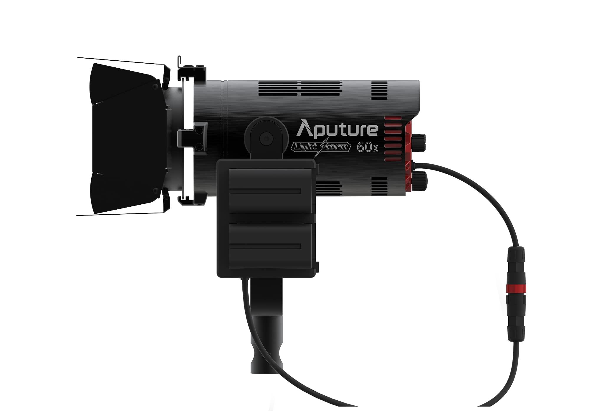Aputure Aputure LS 60X,Aputure 60x 60W Bi-Color Adjustable LED Video Light,Aputure Light Storm V Mount,Built-in 9 Lighting FX