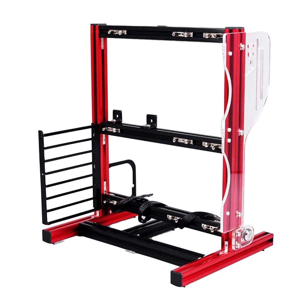 Gdrasuya10 PC Frame Test Bench ITX ATX MATX Test Bench Open Air Case Water Cooling Fan Chassic… (Red)
