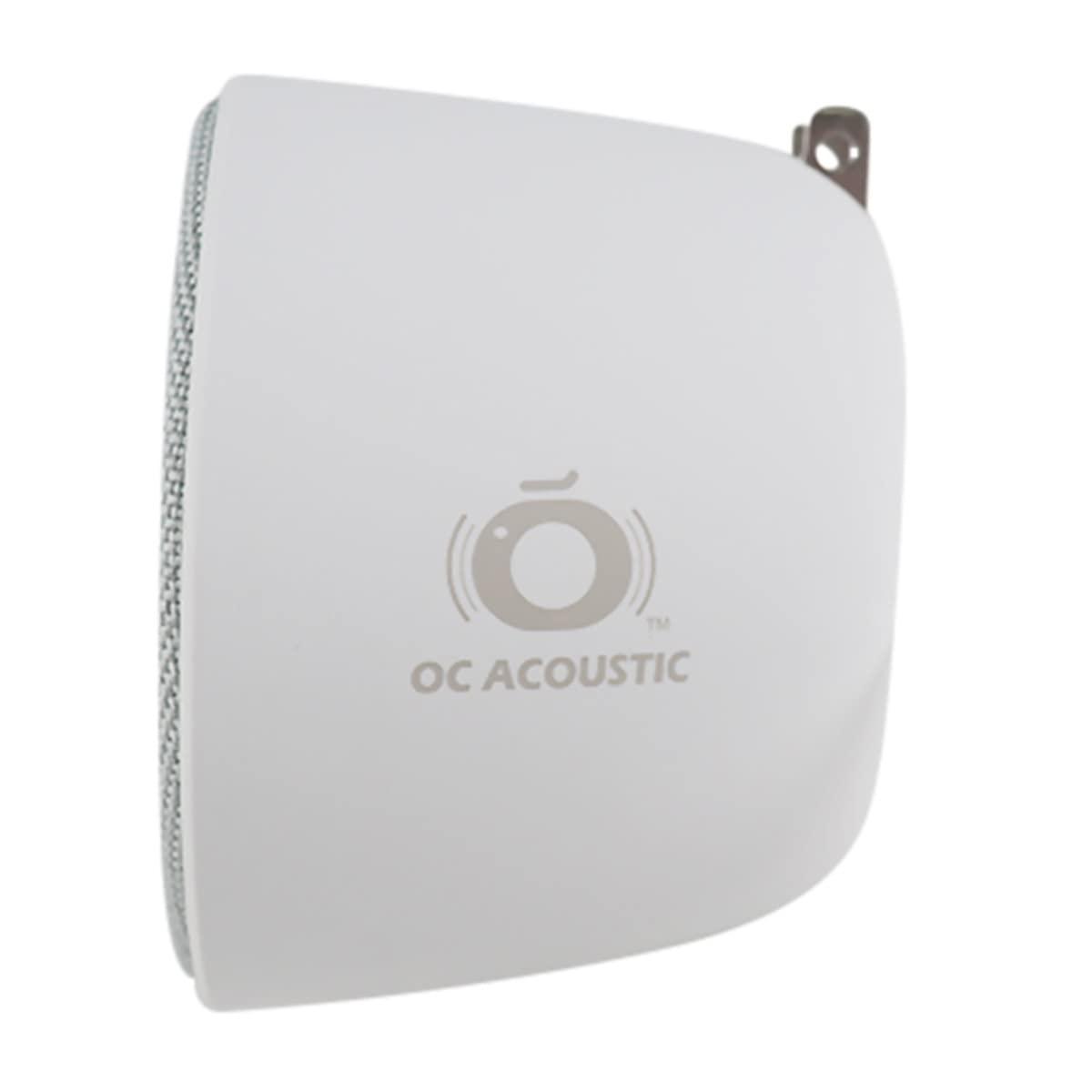OC Acoustic OC Acoustic Newport Plug-in Outlet Speaker with Bluetooth 5.1 and Built-in USB Type-A Charging Port (Gray/White)