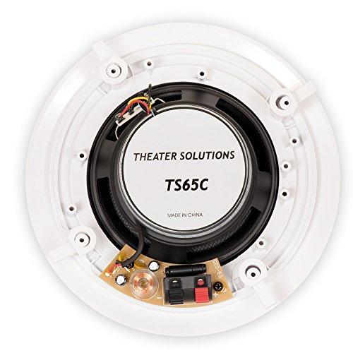 Theater Solutions Theater Solutions TS65C In Ceiling 6.5" Speakers Surround Sound Home Theater Pair
