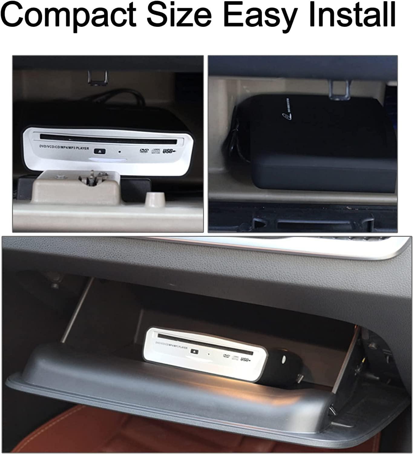 WUGOSU External Car CD Player Machine USB Vehicle CD Player, External USB CD Player for Car Android Navigation-Plug and Play(Android Version 4.4 and Above)