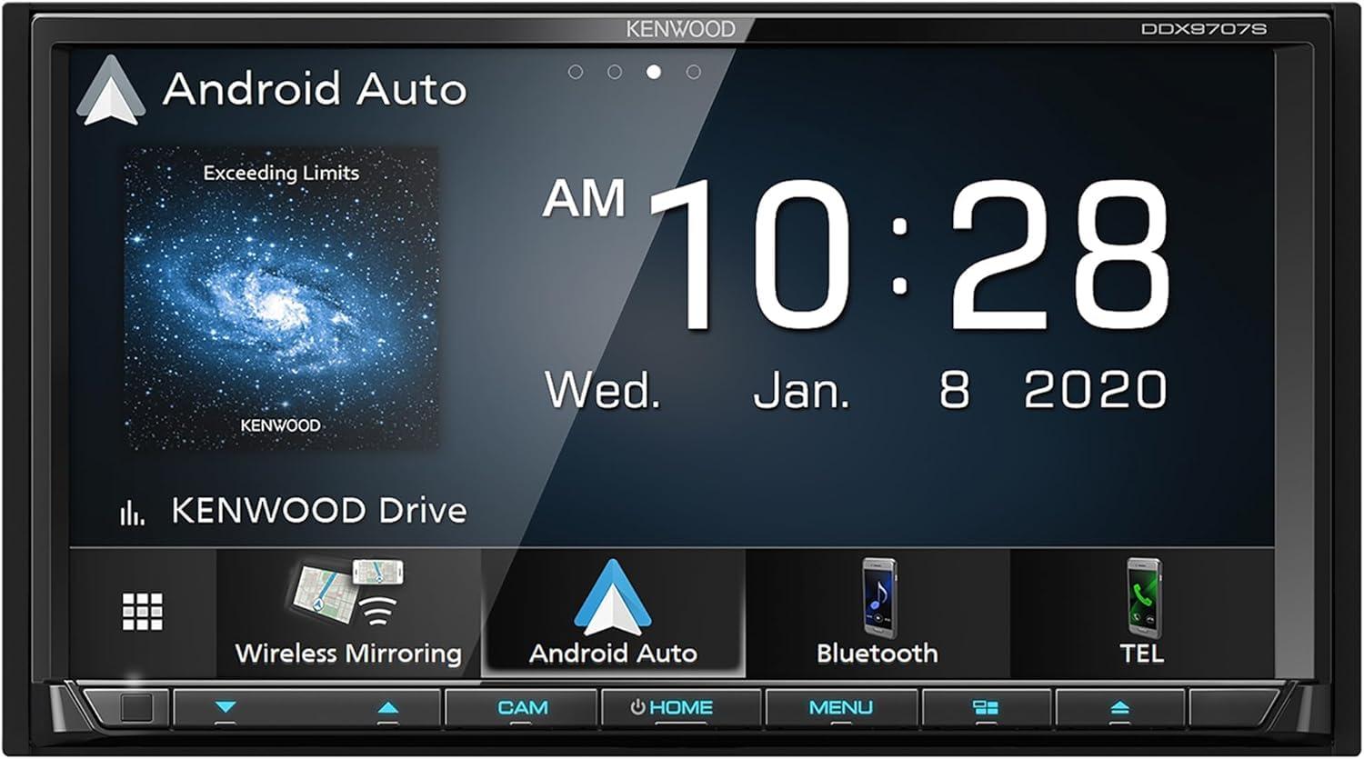 Kenwood KENWOOD DDX9707S 6.95" Capacitive Touch Screen DVD Multimedia Receiver with Apple CarPlay & Android Auto | Plus KENWOOD CMOS-240U Universal Backup Camera