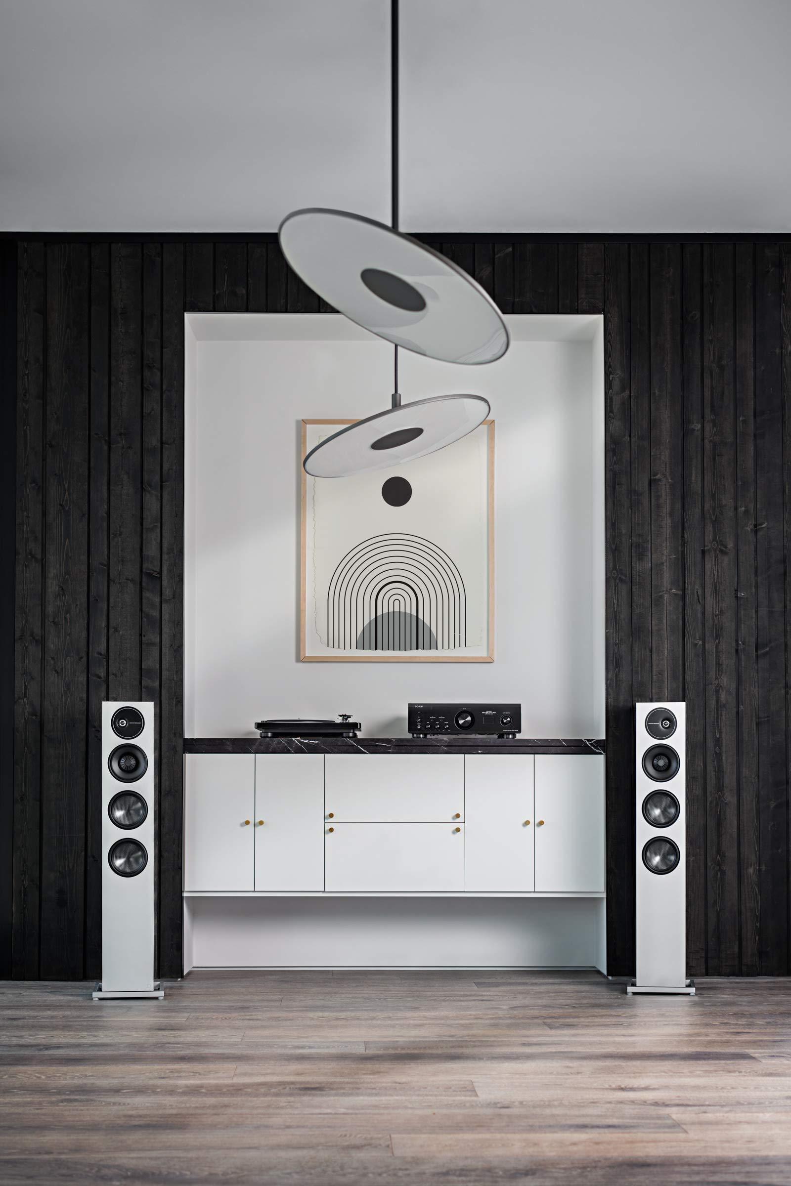 Definitive Technology Definitive Technology D15 Demand Series Modern High-Performance 3-Way Tower Speaker (Right-Channel) - Single, Black | Dual 8 Passive Bass Radiators