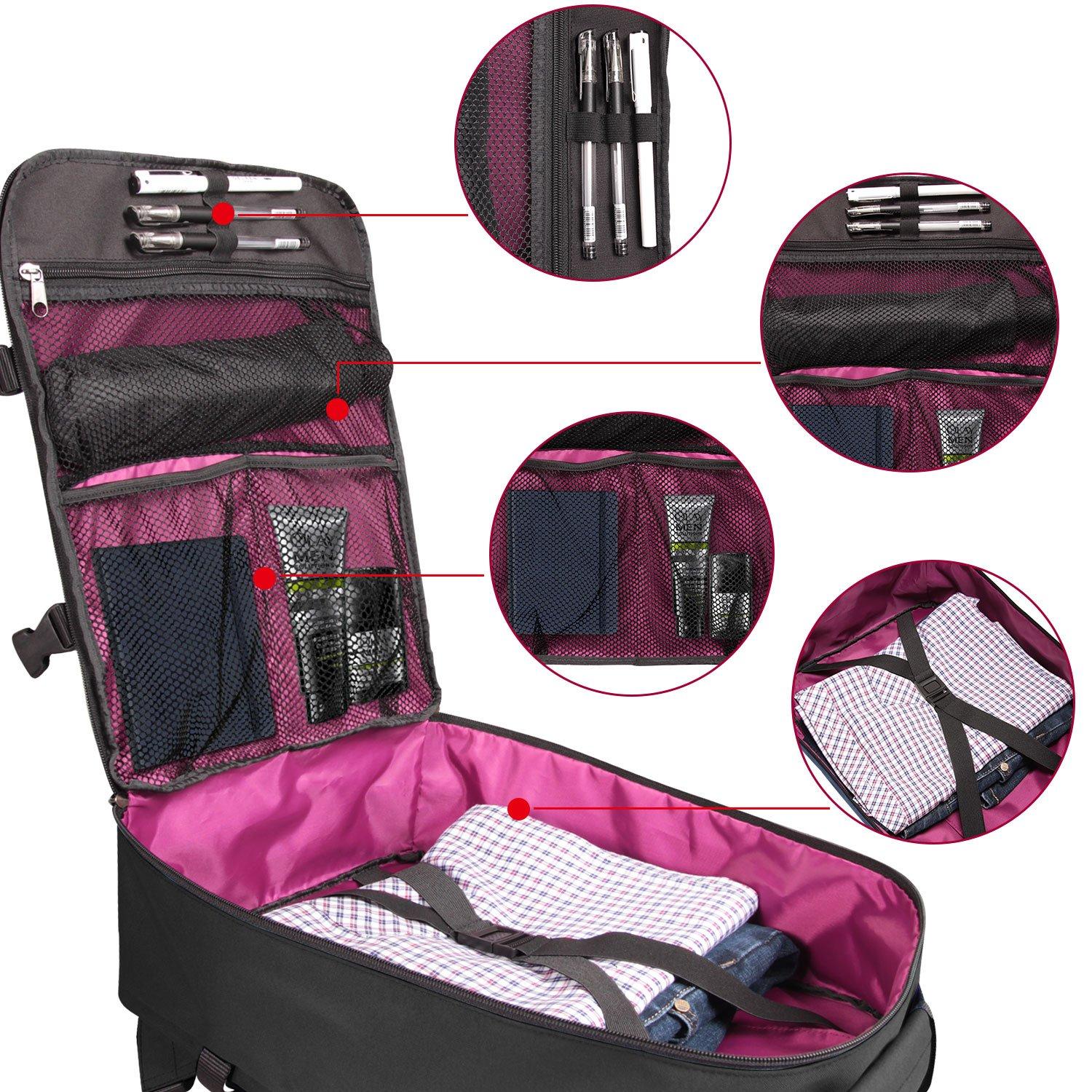 Rangeland Rangeland New Business Trip Backpack 21L Flight Approved Carry on Daypack 15-inch Laptop Notebook, Travel Commute Gym Sport, All Black