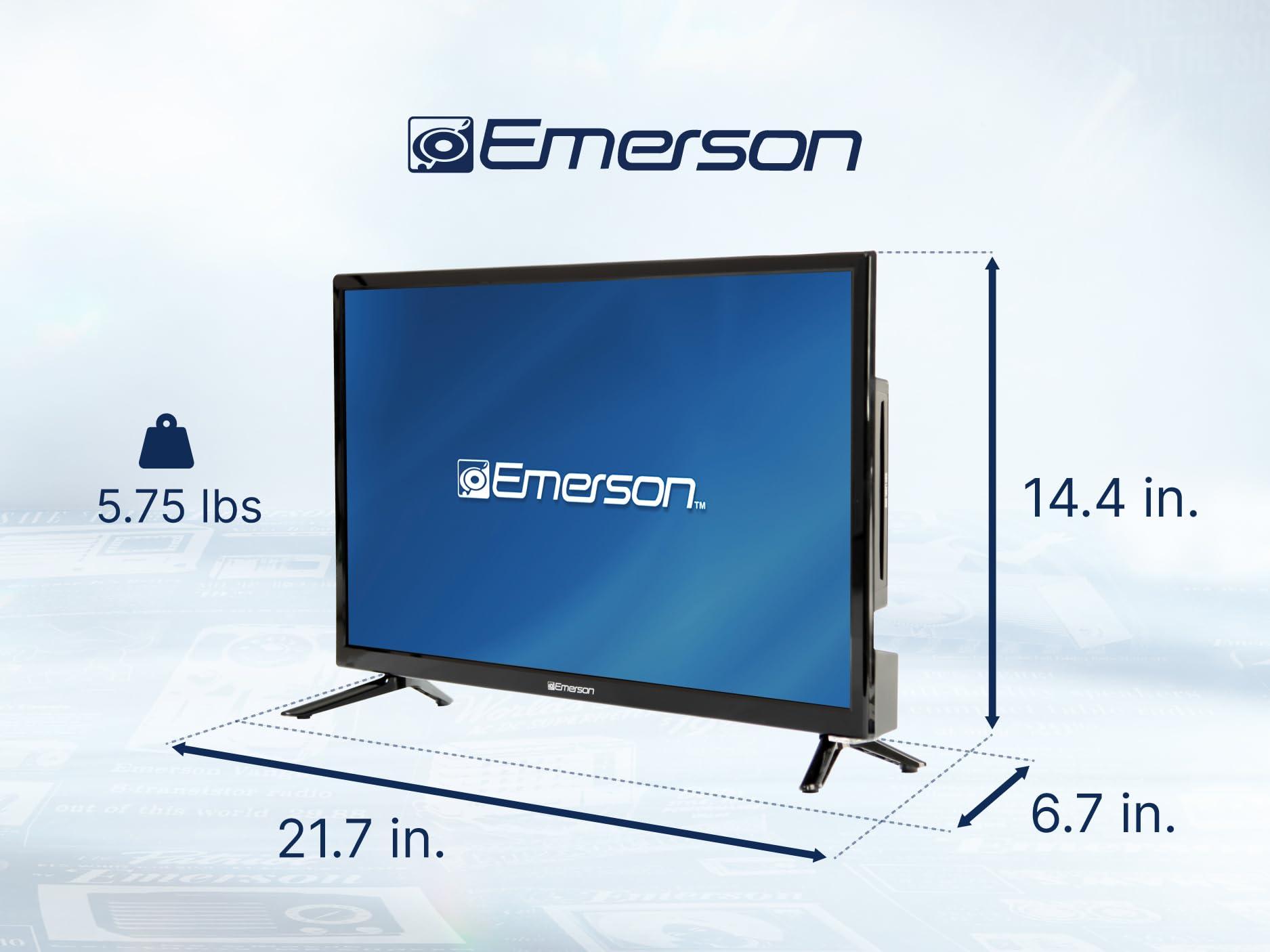 Emerson Emerson ETD-2450 24\" Class LED HDTV with Built-in DVD Player, 720p HD, HDMI/USB Inputs, Digital Tuner, Slim Design, Wall Mountable, Energy Efficient, and Parental Control Features