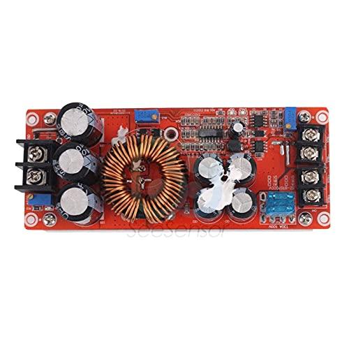 ElectronicMaker DC 1200W 20A DC-DC Step Up Boost Converter Power Supply Module 8-60V to 12-80V with Heat Sink
