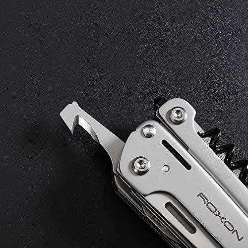 Roxon ROXON S801 16-in-1 STROM Multitool Pliers-Pocket Multi Tool, Multitool with Bits Group. Multi Tool for Survival, Camping, Hunting and Hiking