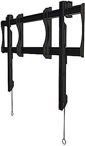 Crimson AV Crimson AV RSF100 Robust Series Flat Mount for Large-Format and Interactive Displays 100"+ TVs with Lateral Shift and Post-Installation Leveling, Black, 400lb (181kg) Weight Capacity