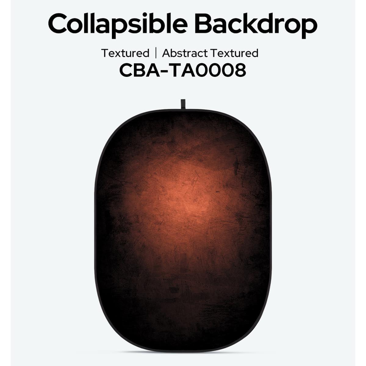 Glow Glow CBA-TA0008 5x6.5' Fabric Collapsible Backdrop, Abstract Textured