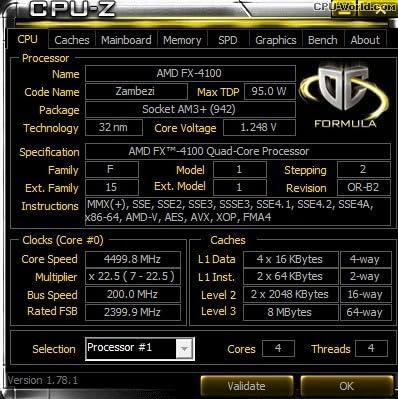 AMD Fast and Powerful AMD FX-Series Desktop Processor (FX-4100)