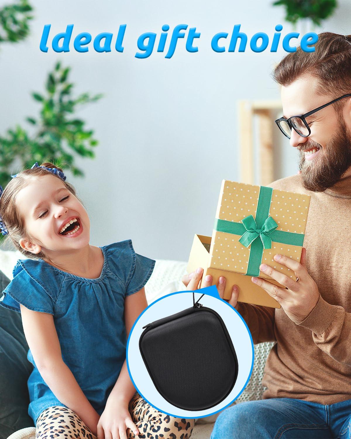 RAIACE RAIACE Headphone Storage Case Compatible with Noot Products K11/K22/iClever HS 14/Elecder i37/i36/POWMEE M2 Children's Headphones (Case Only)-Black