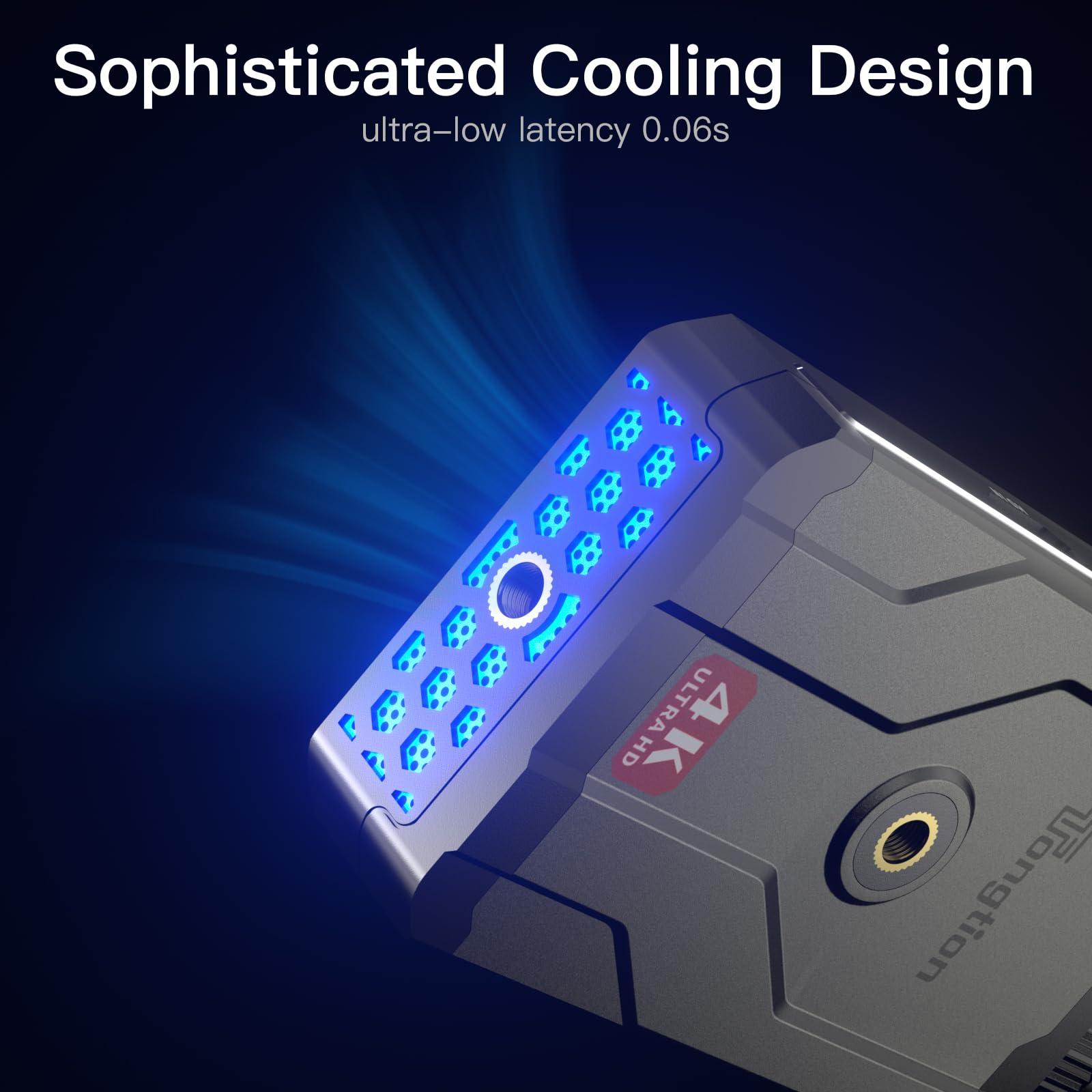 Tongtion Wireless HDMI Transmitter and Receiver 4K, 492FT Range Plug&Play HDMI Extender Kit, 5G HDMI Video Transmission System 4K Full HD for Streaming from DSLR/Laptop/Netflix/YouTube to TV/Projector