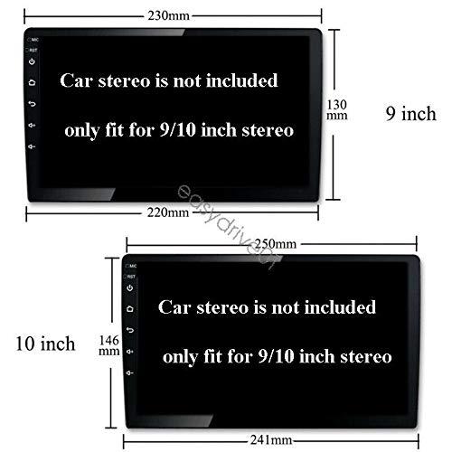 LocaWayy 10.1 inch Car Radio Fascia Frame for Toyota Hilux 2016-2018 RHD DVD GPS Navi Player Panel Dash Kit Installation Stereo Frame Trim Bezel