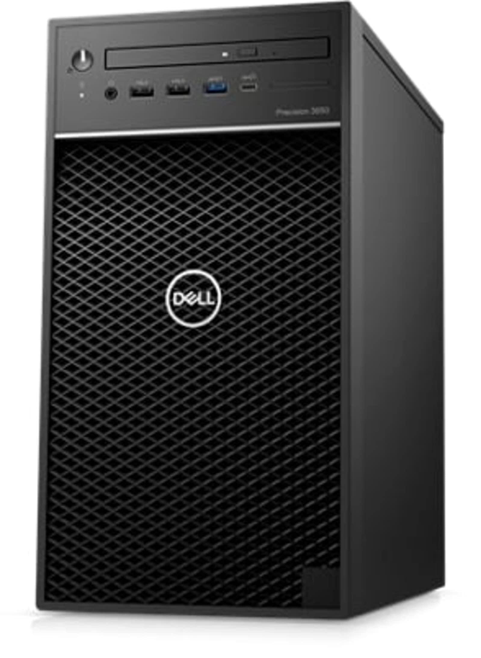 Dell Dell Precision T3650 Workstation Desktop | Core i7-10700 - 1TB SSD Hard Drive - 32GB RAM - AMD Radeon PRO WX 3200 | 8 cores @ 4.8 GHz - 4GB GDDR5 Win 11 Pro Black (Renewed)
