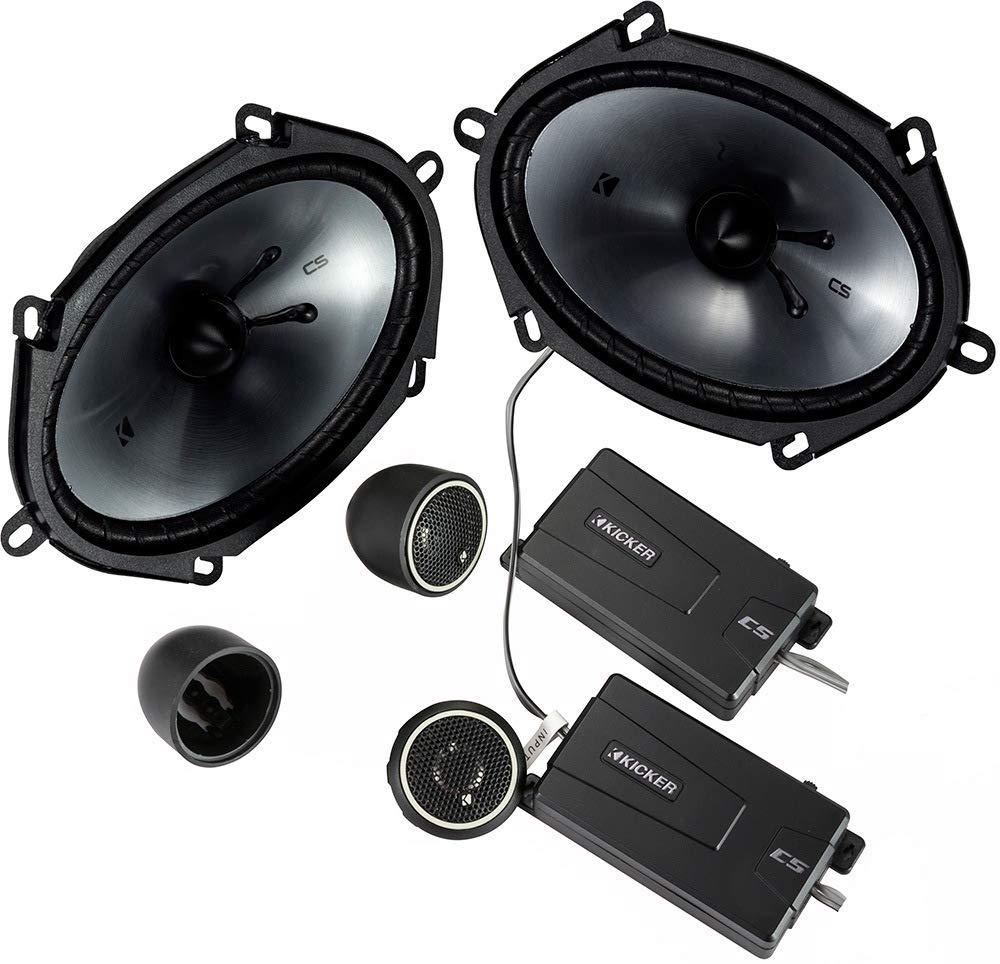 KICKER KICKER Speakers 6X8 inch for Ford F-150 1999-2014 Upgrade Kit - Pair of CS Series with Harness, Component Car Audio Front or Rear Door Speaker CSS68, 46CSS684