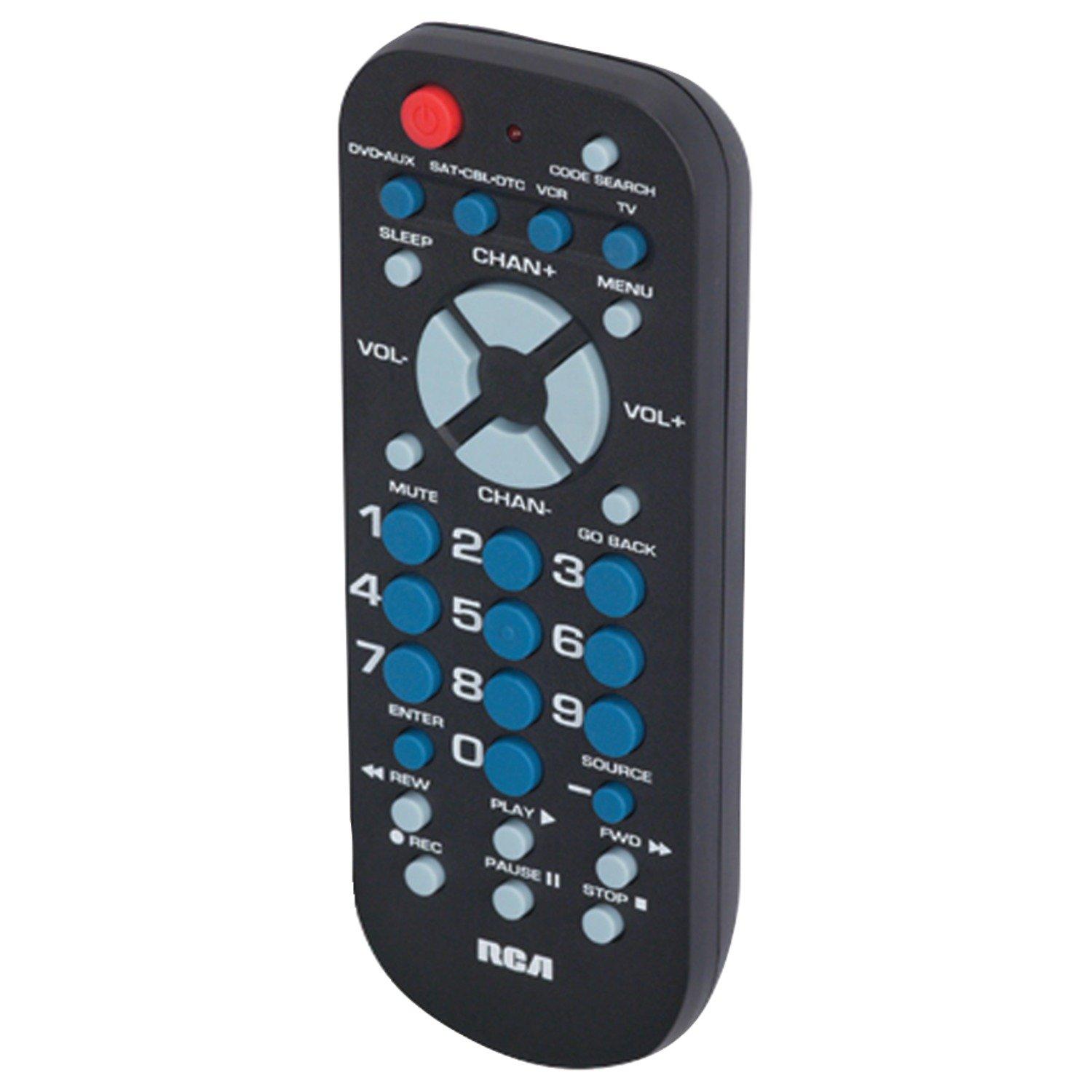 RCA RCA RCR504BR 4-Device Palm-Sized Universal Remote