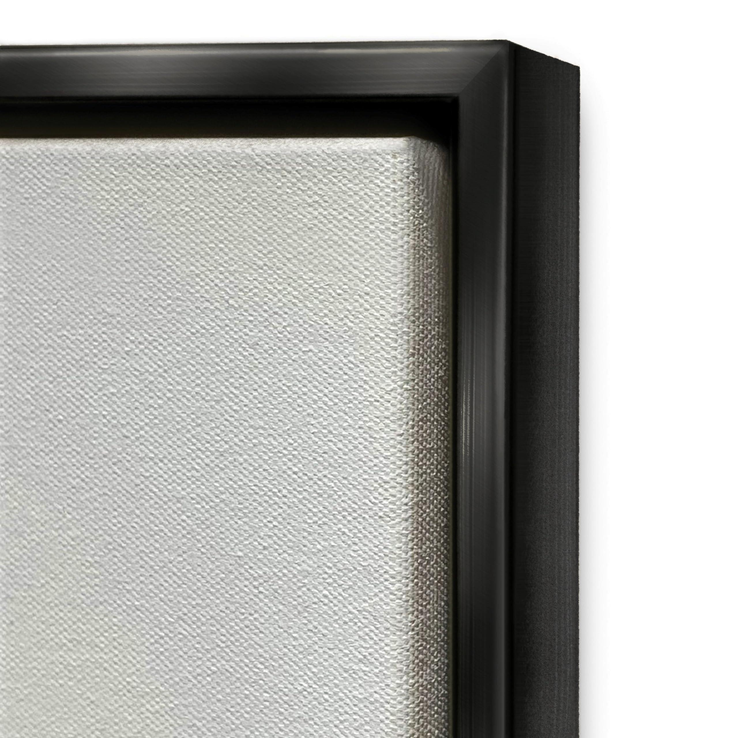 Stupell Industries Stupell Industries Fashion Glam Toilet Paper Designer Detailing Framed Floater Canvas Wall Art Design by Ziwei Li