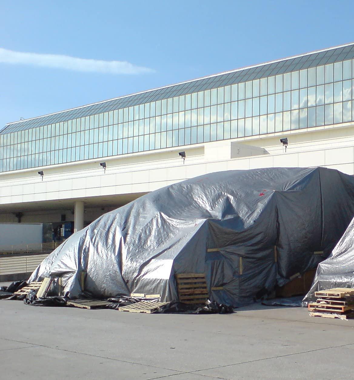 Kotap Kotap 15 x 30 Ft. Heavy-Duty Protection/Coverage Tarp, Superior Weave for Greater Longevity, 10-mil Multi-Use, Waterproof, TRS-1530, Silver (1-Pack)