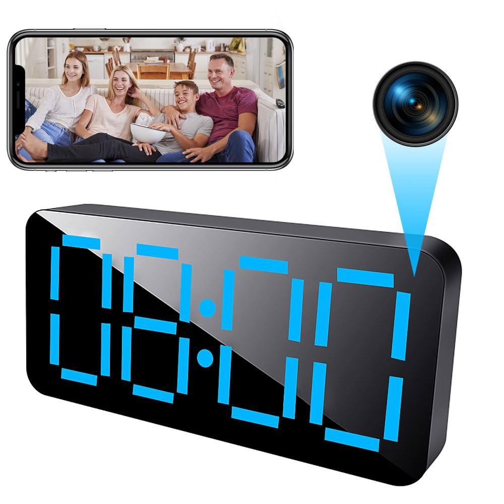 Kestanlora Kestanlora Clock Camera,WiFi HD 1080P Wireless Small Camera with Night Vision Cameras for Home Security Secret Nanny Cam with Video Indoor
