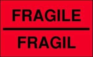 TapeCase TapeCase "Fragile Eng/Span" Label - 500 per Pack (1 Pack)