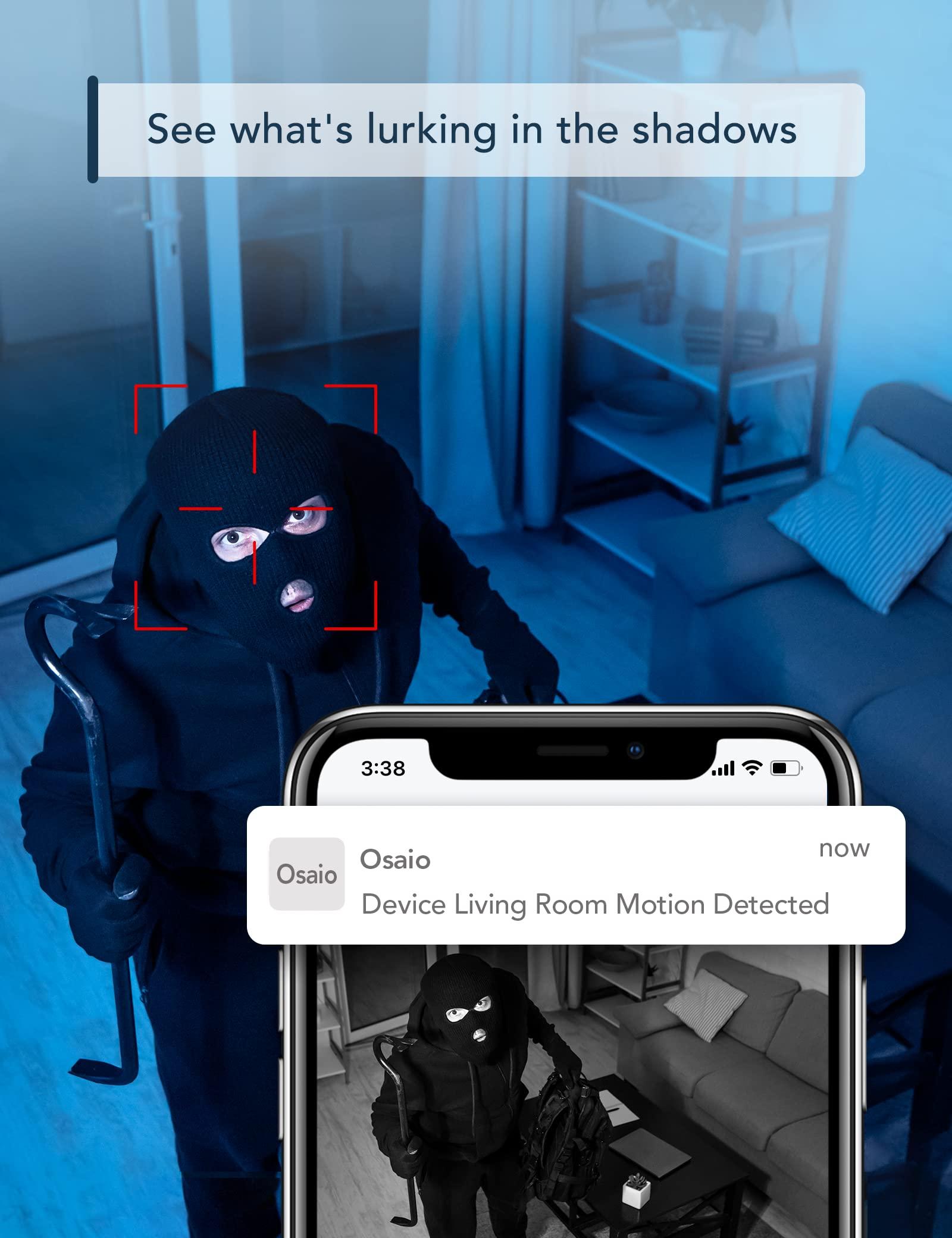 GNCC GNCC Indoor Security Camera, 2 Packs 1080PCameras for Home Security Wi-Fi Cameras, Motion/Sound Detection, Night Vision, 2-Way Audio, Real-Time Alert, Cloud & SD Card Storage, 2.4G WiFi Only