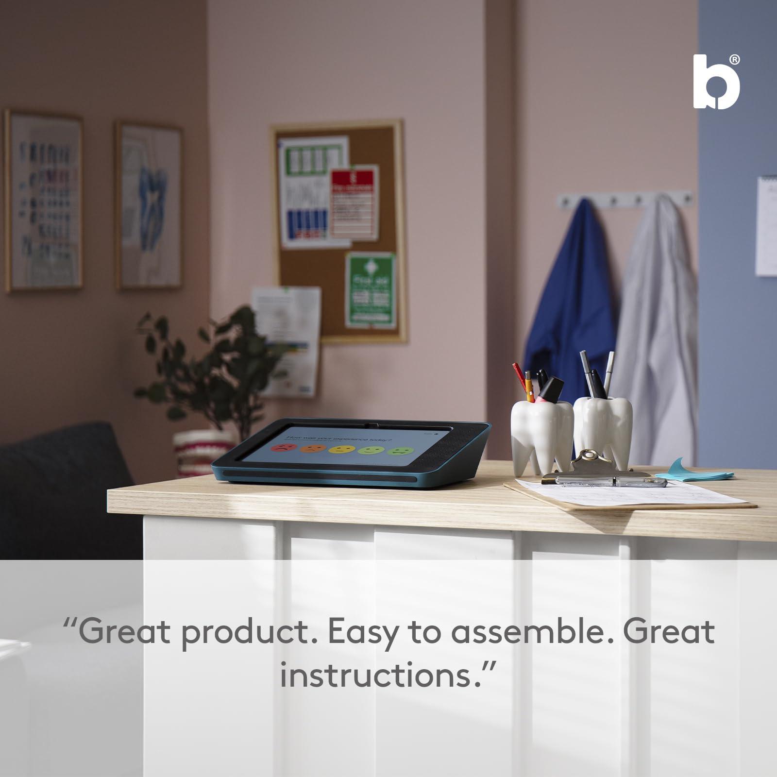 Bouncepad Bouncepad Link iPad POS Stand | iPad Stand for Business | iPad Kiosk Stand for Meeting Room Management | iPad Table Mount Tablet Kiosk | iPad Register Stand | iPad 10th Gen 10.9 | Black