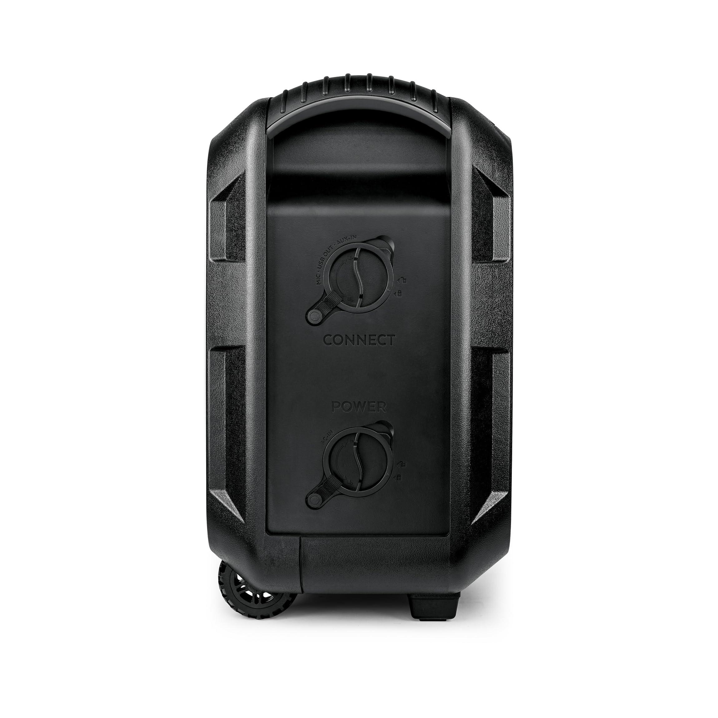 ECOXGEAR ECOXGEAR: EcoBoulder Ultra 121dB Loud Rugged Bluetooth 5.1 Speaker, IP67 Waterproof, Drop and dustproof with Party Lights, 50+ Hours runtime, it Even Floats Black