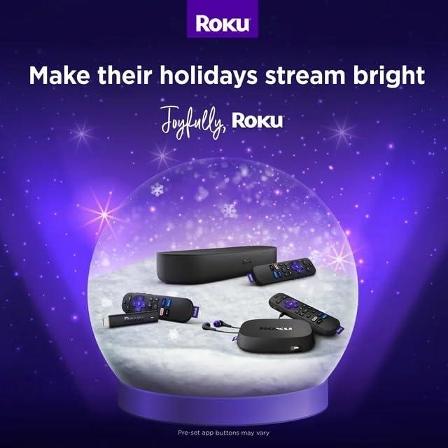 Roku Roku 3920RW-SW Premiere, 4K/HDR Streaming Media Player, Wi-Fi Enabled, with Premium High Speed HDMI Cable and Simple Remote