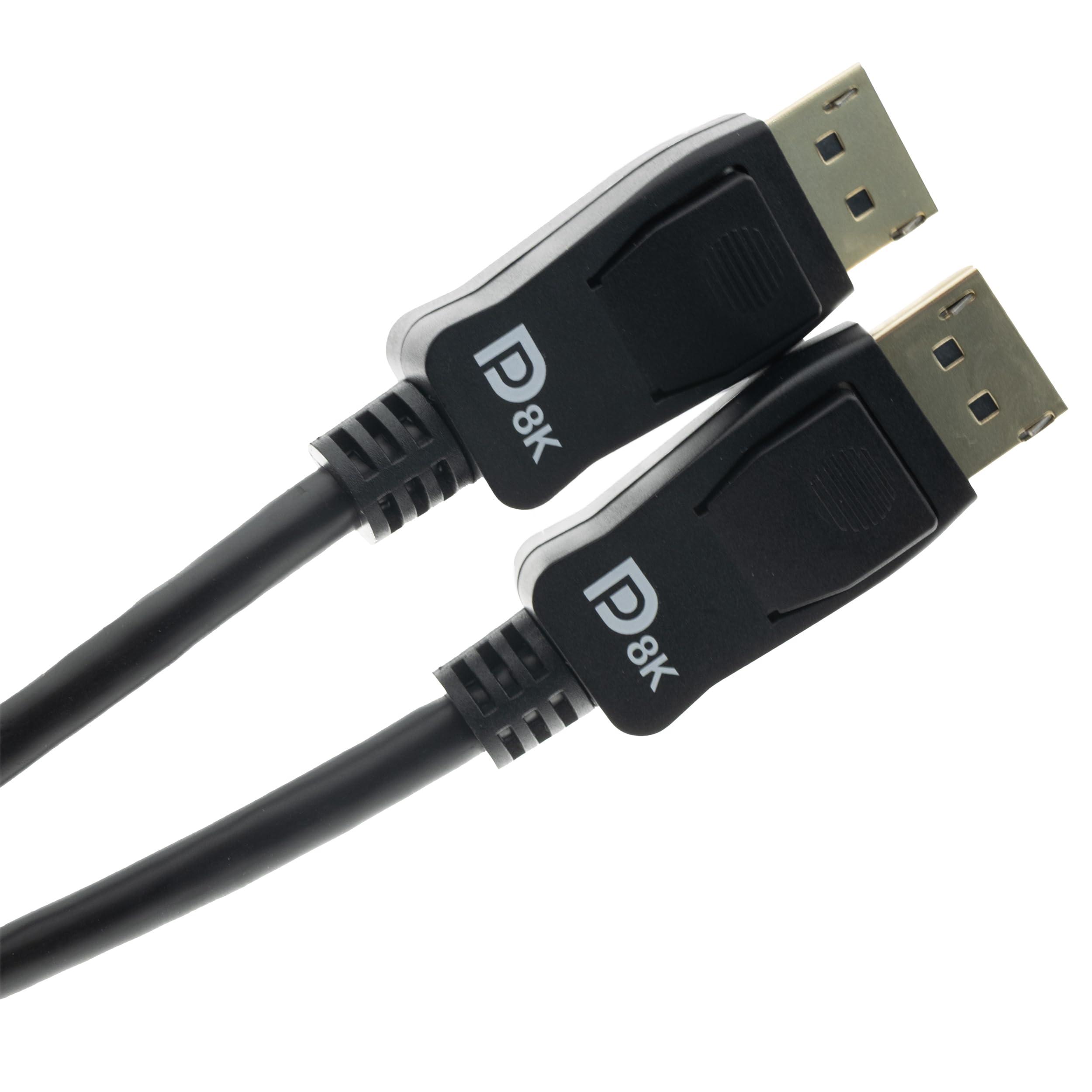 CableWholesale VESA Certified DisplayPort 1.4 Video Cable Male to Male - 32.4 Gbit/s, 8K@60Hz/4K@120Hz, HDR, DSC, Gold-Plated Connectors, 6 Feet