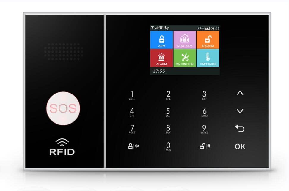 Clouree Clouree 4G Smart Home Security Alarm Kit, Wireless WiFi Home Alarm System with Siren, PIR Motion Sensor, Remote Controls, Window/Door Sensor, Support SMS Push/APP Linkage Alert (20 Pieces)