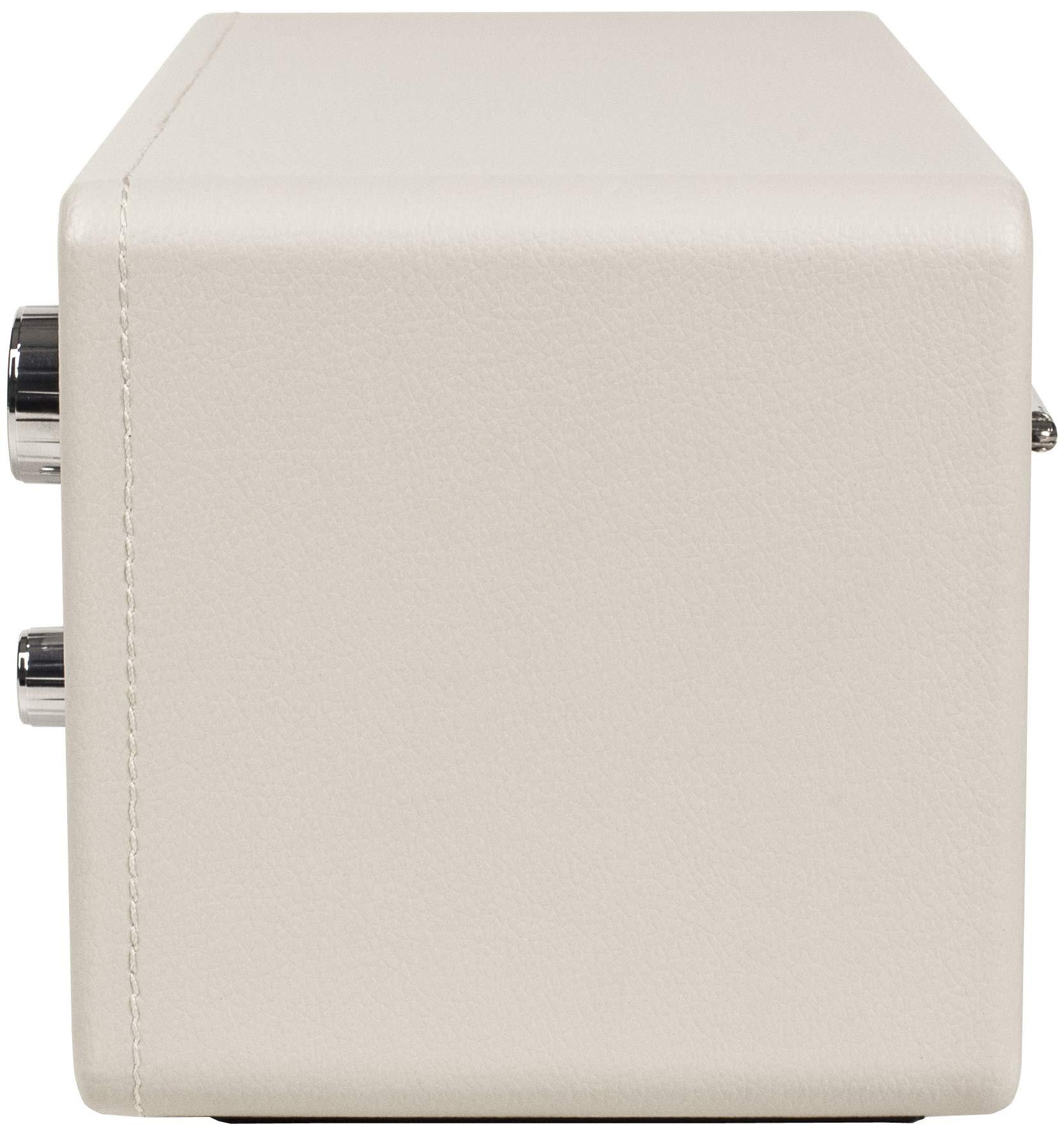 Crosley Crosley CR3037A-WS Harmony Modern Bluetooth FM Tabletop Radio, White Sand