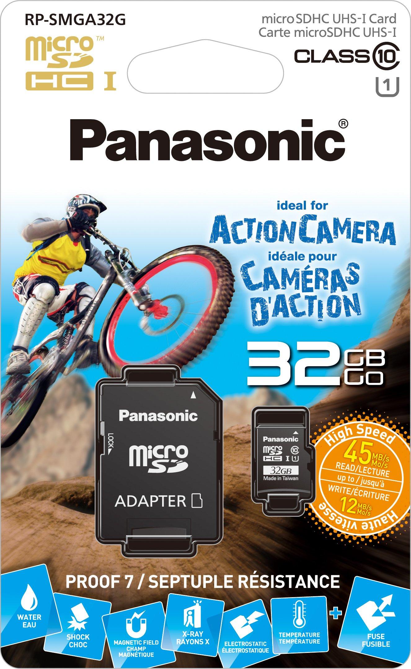 Panasonic Panasonic RP-SMGA32GAK Micro SDHC 32GB UHS-I Card (Black)