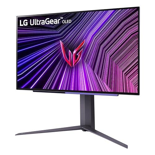 LG LG 27GS93QE 27-inch Ultragear OLED Gaming Monitor QHD 240Hz 0.03ms DisplayHDR True Black 400 AMD FreeSync Premium Pro NVIDIA G-Sync HDMI 2.1 DisplayPort Tilt/Height/Pivot Stand Black