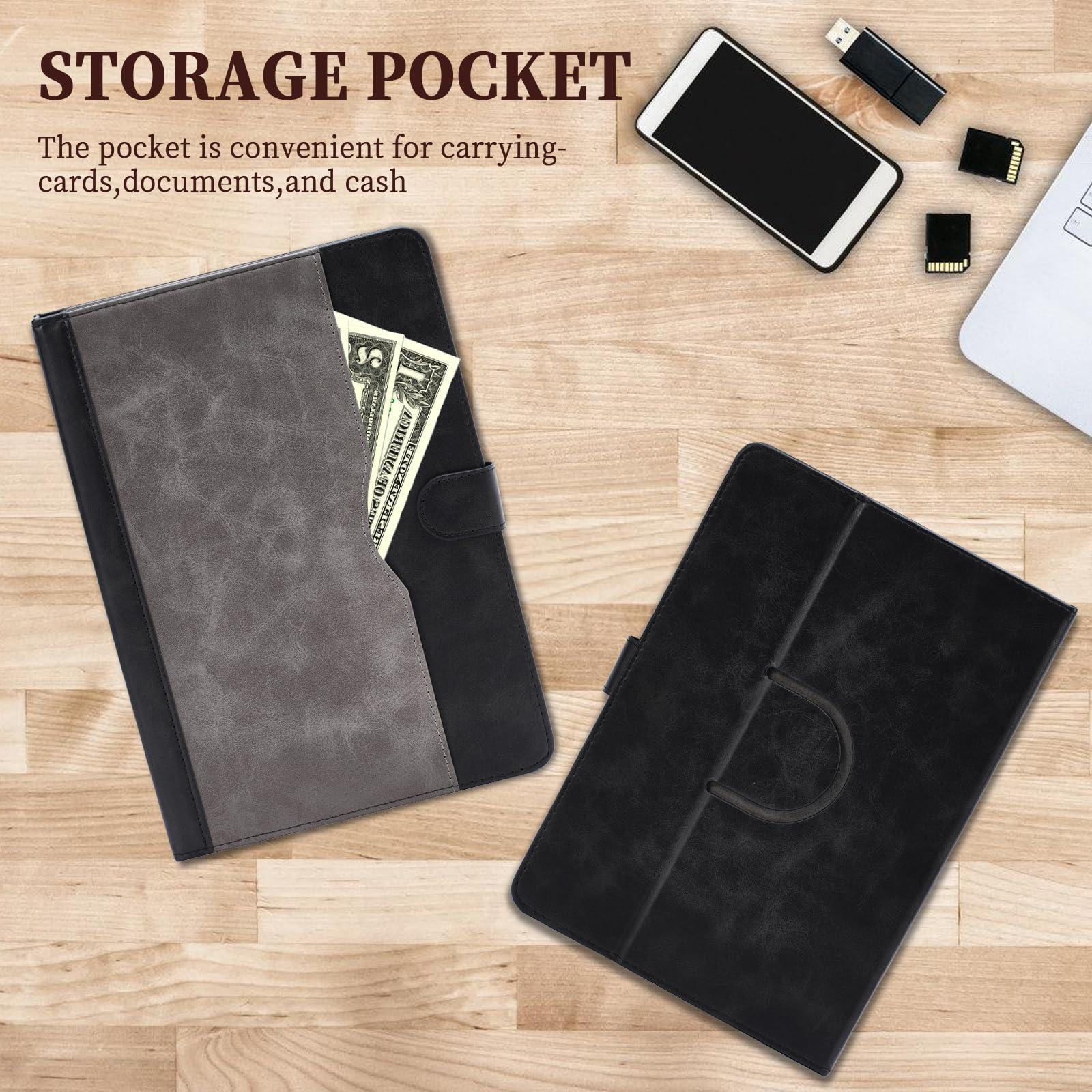 Aroepurt Case Compatible for Huawei Matepad 10.4-Inch Tablet Case 360 Degree Rotation Multi-Viewing Angels PU Leather Stand Folio Cover Black