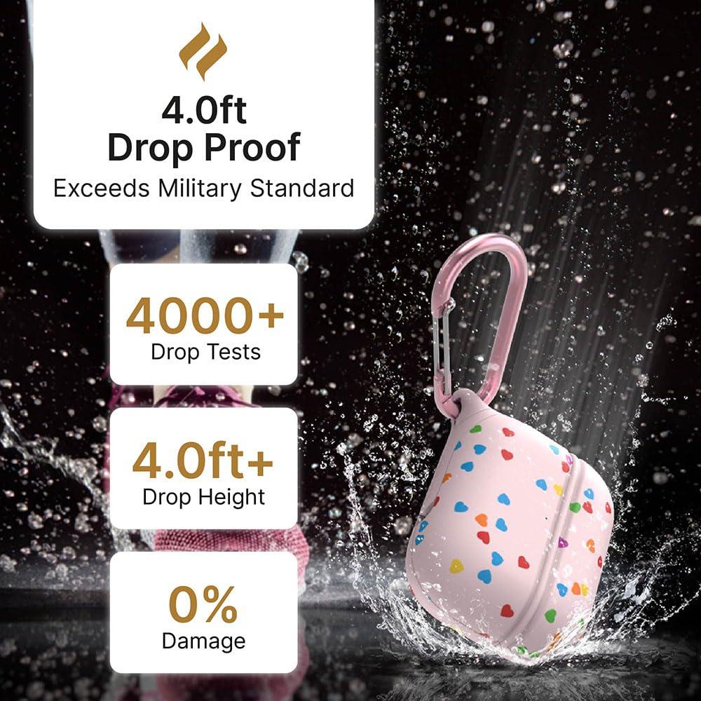 Catalyst Catalyst Waterproof Case for AirPods Pro 2nd Generation and AirPods Pro 1st Generation - Wireless and USB-C Charging Compatible, One Piece Design, High Drop Protection Case with Carabiner