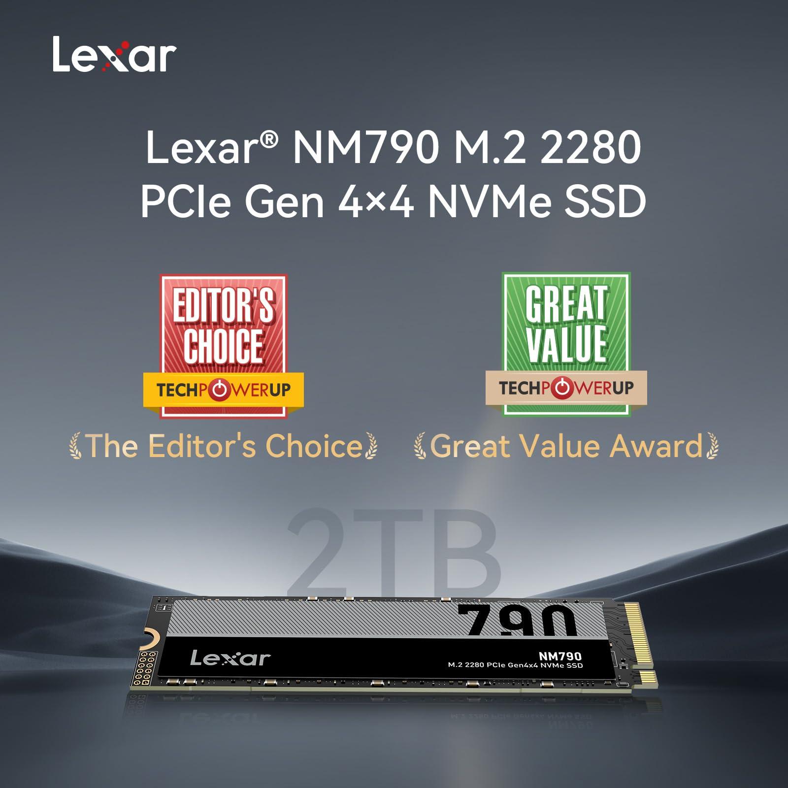Lexar Lexar M.2 2TB PCIe Gen 4X4 NM790 NVMe SSD