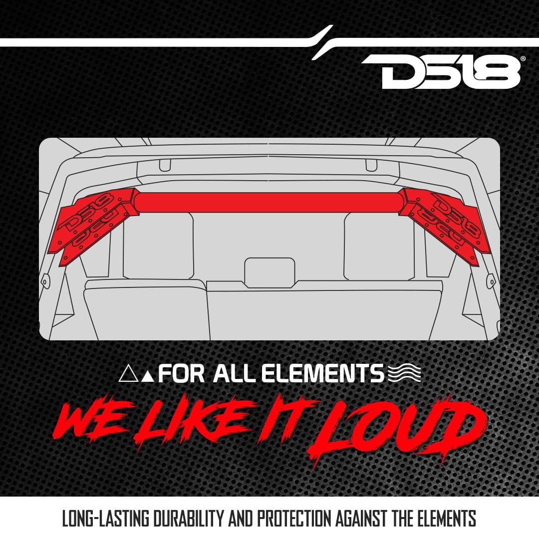 DS18 DS18 JL-TUBEUP Mounting Tube for Wakeboard Tower Speakers Compatible with Jeep Wrangler JLU (2018-2023) - Off Road Rear Speakers Bar Mount - Fits Inside Rear Roll Bar - Hard Tops Only