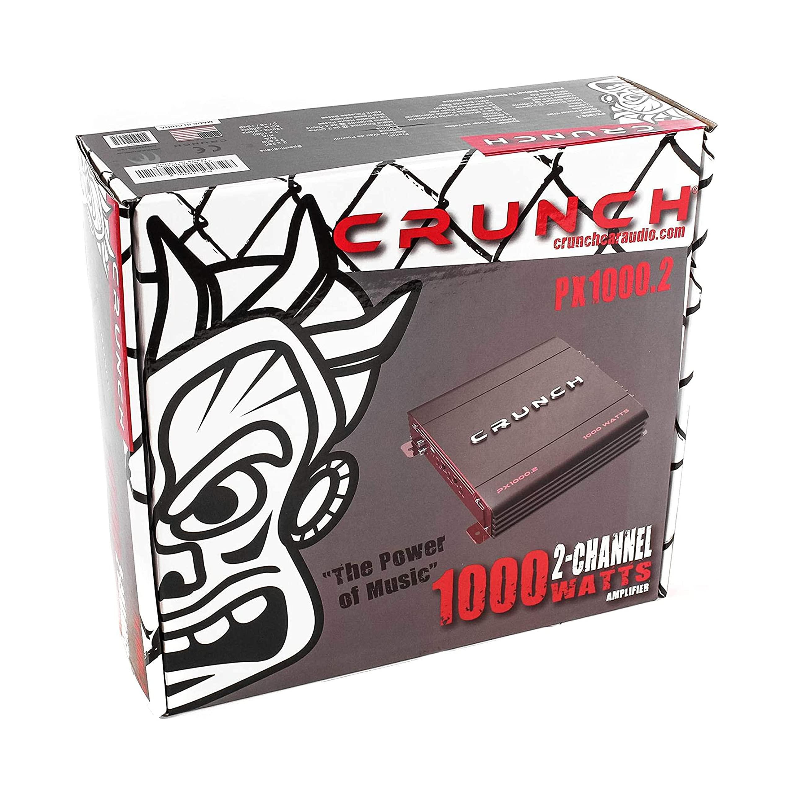 Crunch Crunch PX 1000.2 Power Amplifier (Class Ab, 2 Channels, 1,000 Watts Max)