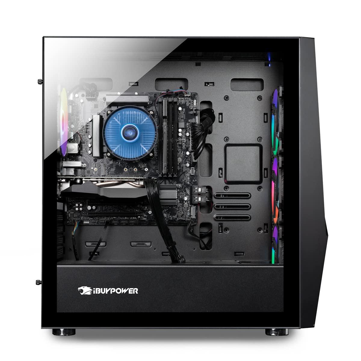 iBUYPOWER iBUYPOWER Pro Gaming PC Computer Desktop - SlateMR 1004 (Intel Core i3-10105F 3.7GHz, Nvidia GeForce GTX 1650 4 GB, 8GB DDR4, 480 GB SSD, RGB Fans, WiFi Ready, Windows 11 Home)