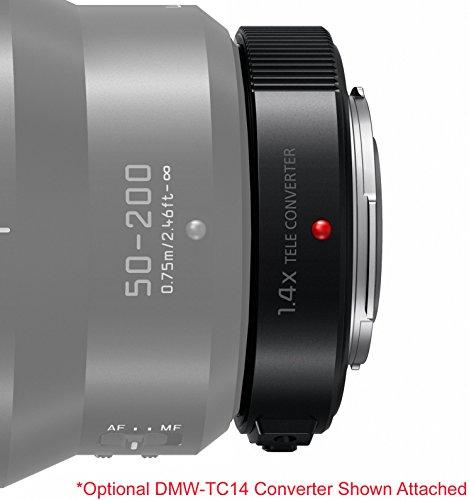 Panasonic Panasonic LUMIX Professional 50-200mm Camera Lens, G Leica DG Vario-ELMARIT, F2.8-4.0 ASPH, Dual I.S. 2.0 with Power O.I.S, Mirrorless Micro Four Thirds, H-ES50200 (Black)