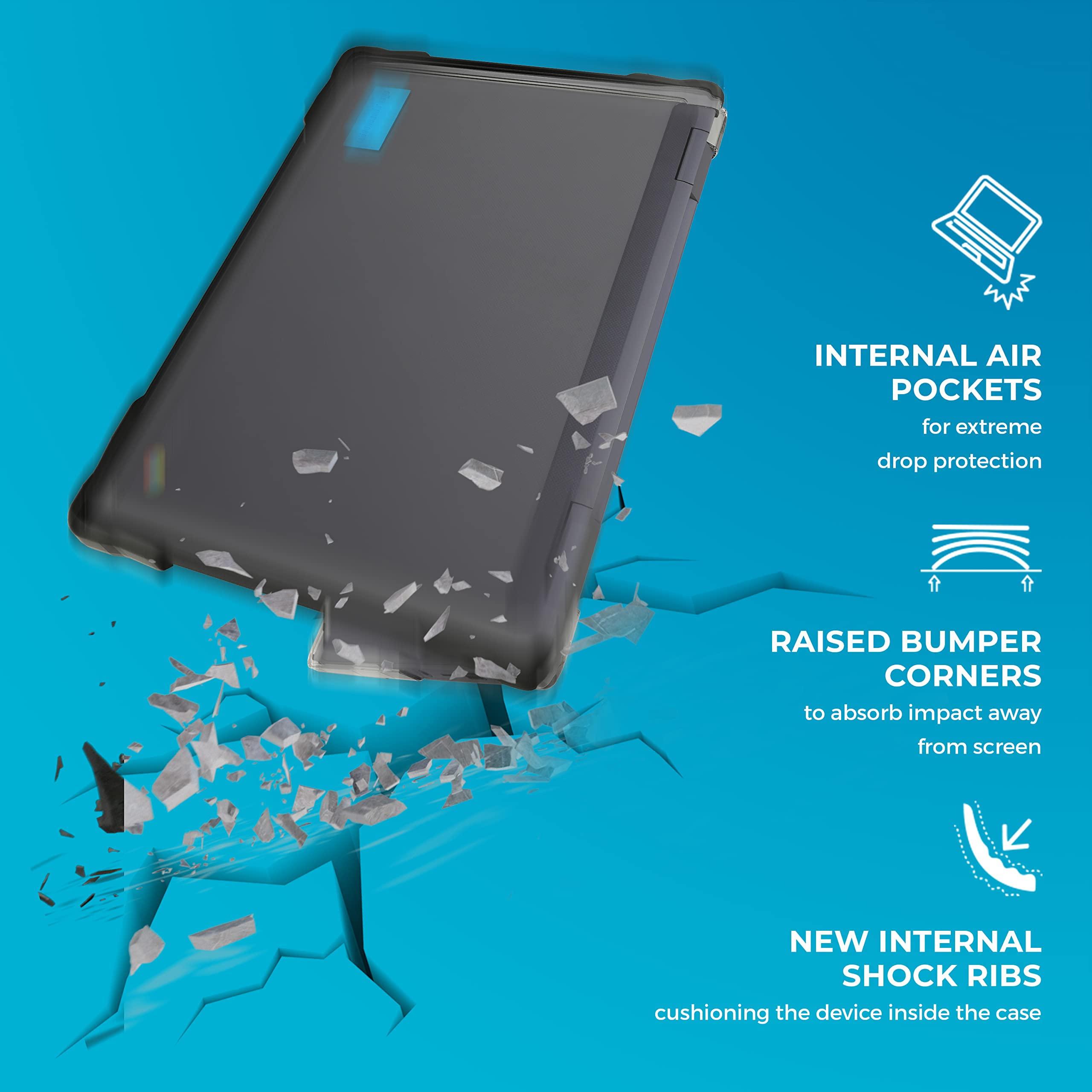 Gumdrop Cases Gumdrop SlimTech Laptop Case Fits HP Chromebook x360 11 G3 EE (2in1). Designed for K-12 Students, Teachers and Classrooms Drop Tested, Rugged, Shockproof Bumpers for Reliable Device ProtectionBlack