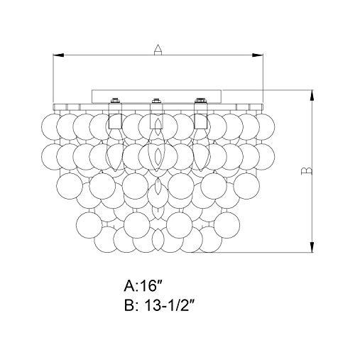 VAXCEL VAXCEL Elsa 16-in W Satin Nickel Capiz Shell Coastal Flush Mount Ceiling Light Fixture