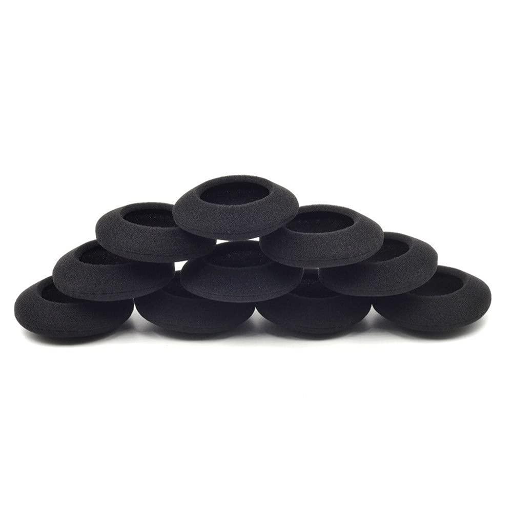 DAGIJIRD 10PCS Black Foam Cushion Ear Pads Replacement Parts for Plantronics Audio 310 470 478 628 626 Headphone