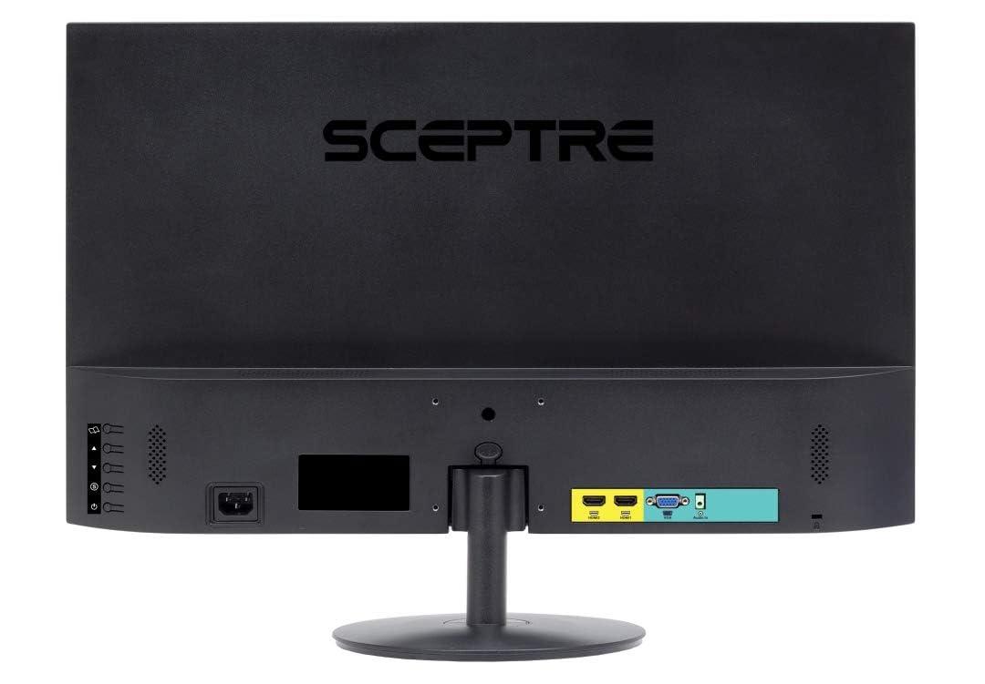 Sceptre Sceptre 24" Frameless Ultra Thin 1080P LED Monitor Up to 75Hz HDMI VGA Speakers, Freesync Compatible Machine Black 2020 (E248W-1920RS)