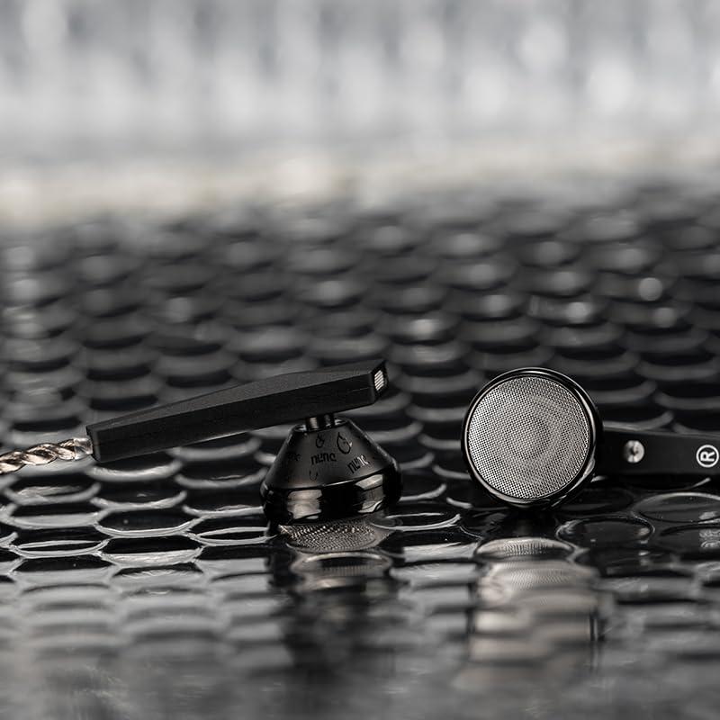 LEAUDIO LEAUDIO DUNU Alpha 3 Dynamic Driver in-Ear Headphone Hi-Res HiFi Flat Earphone 3.5mm 4.4mm Balanced 14.2mm Dynamic Wired Earbuds (Black 3.5mm), LE-ALPHA3