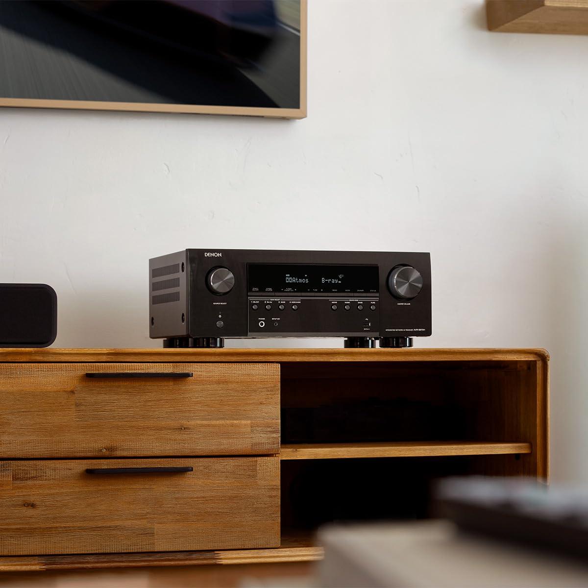Denon Denon AVRS970H 7.2 Channel AV Receiver with DTS Virtual:X and Dolby Atmos with 5 Year Amber Protection Plan (2022)