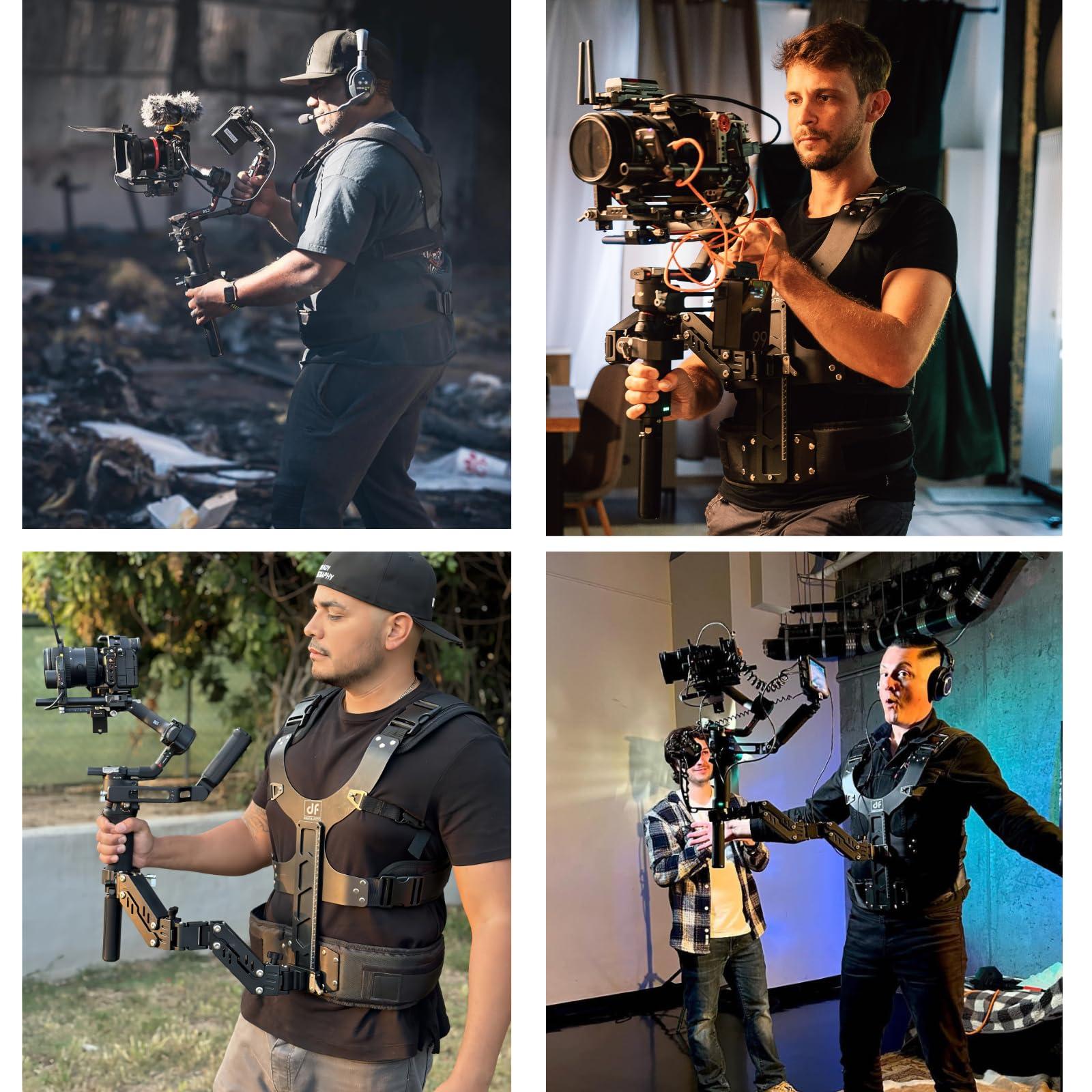 DF DIGITALFOTO DF DIGITALFOTO Thanos-SE Gimbal SteadiCam Support Vest System, Compatible with DJI RS4/RS 4 Pro/RS3/RS 2 PRO, ZHIYUN Crane 3S/2S, Payload 4.4-17.6 lbs, 16mm pin Adapter Included