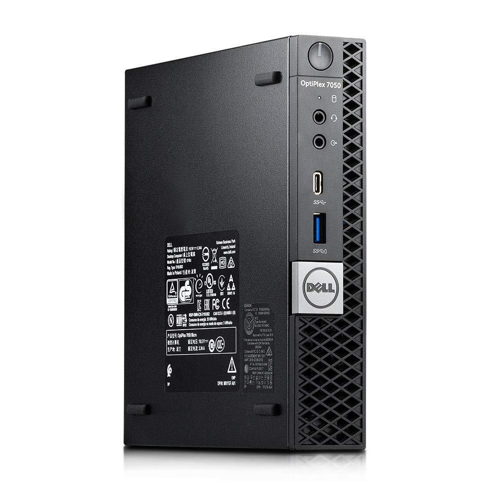 Dell Dell OptiPlex 7050 Micro Computer, Intel Quad Core i5-6500T up to 3.1GHz, 16G DDR4, 256G SSD, Windows 10 Pro 64 Bit-Multi-Language Supports English/Spanish/French(Renewed)